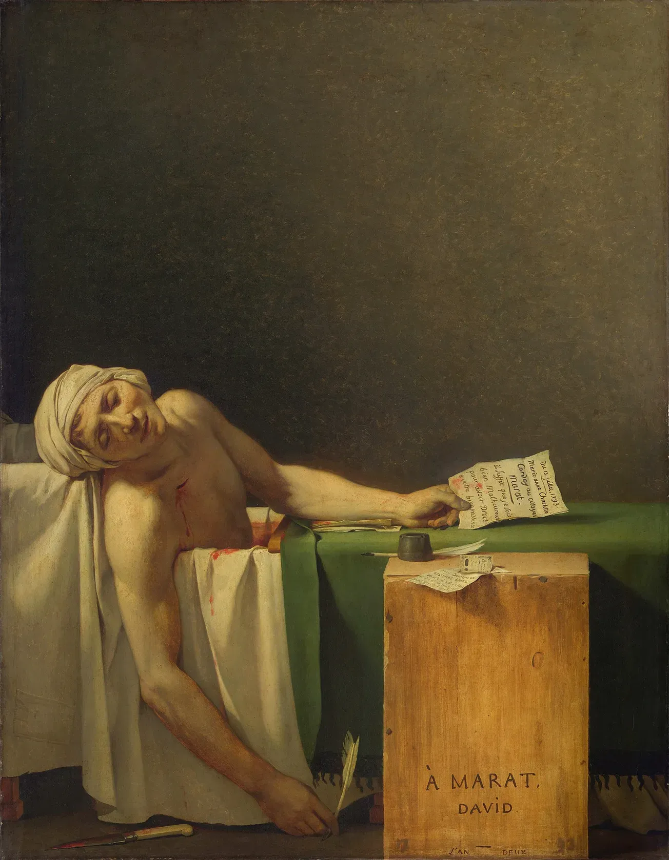 Every time I take a bath, I think of Marat’s death
